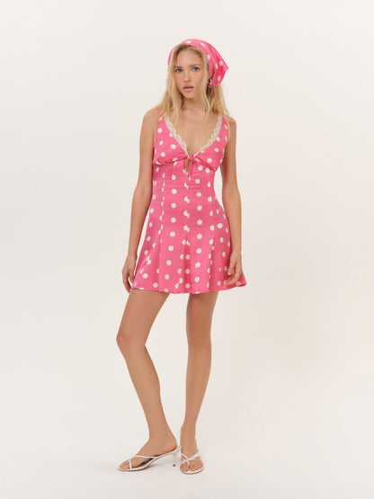 Lillian Mini Dress Pink - For Love & Lemons