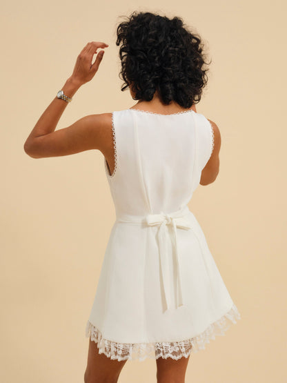 Venus Mini Dress White - For Love & Lemons