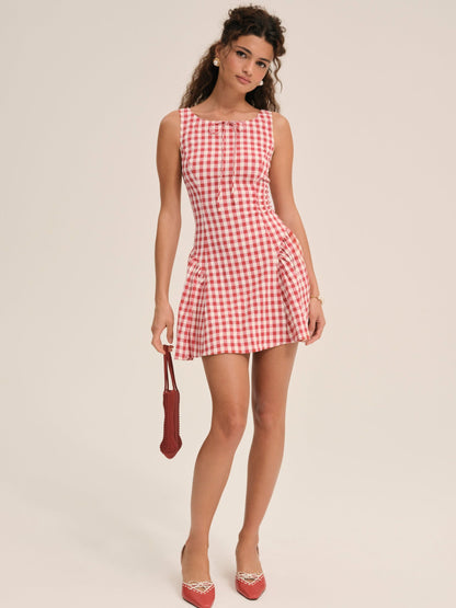 Scotch Bonnet Mini Dress Red - For Love & Lemons