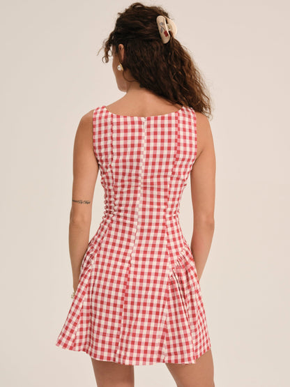 Scotch Bonnet Mini Dress Red - For Love & Lemons