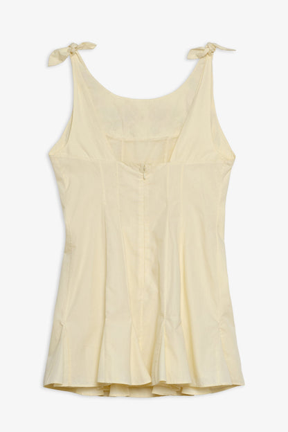 Amari Mini Dress Baby Yellow - For Love & Lemons