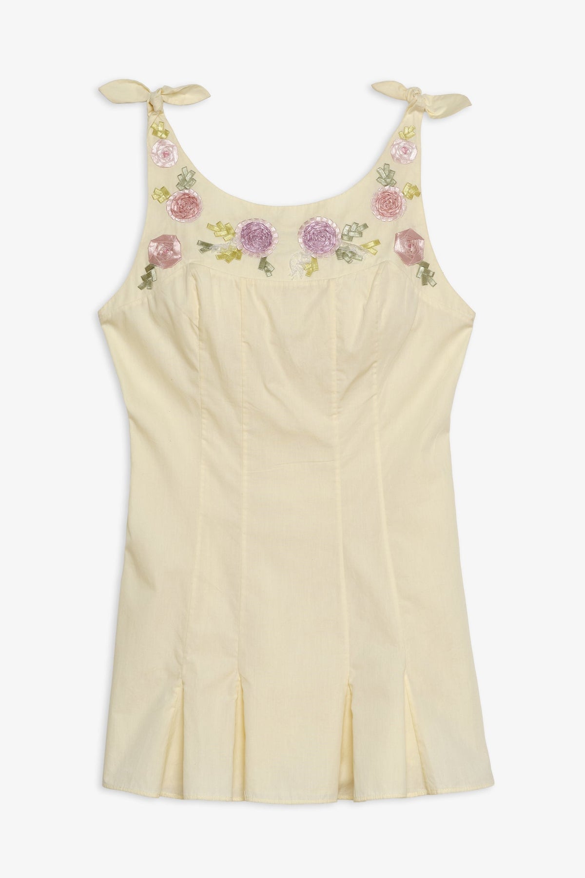 Amari Mini Dress Baby Yellow - For Love & Lemons