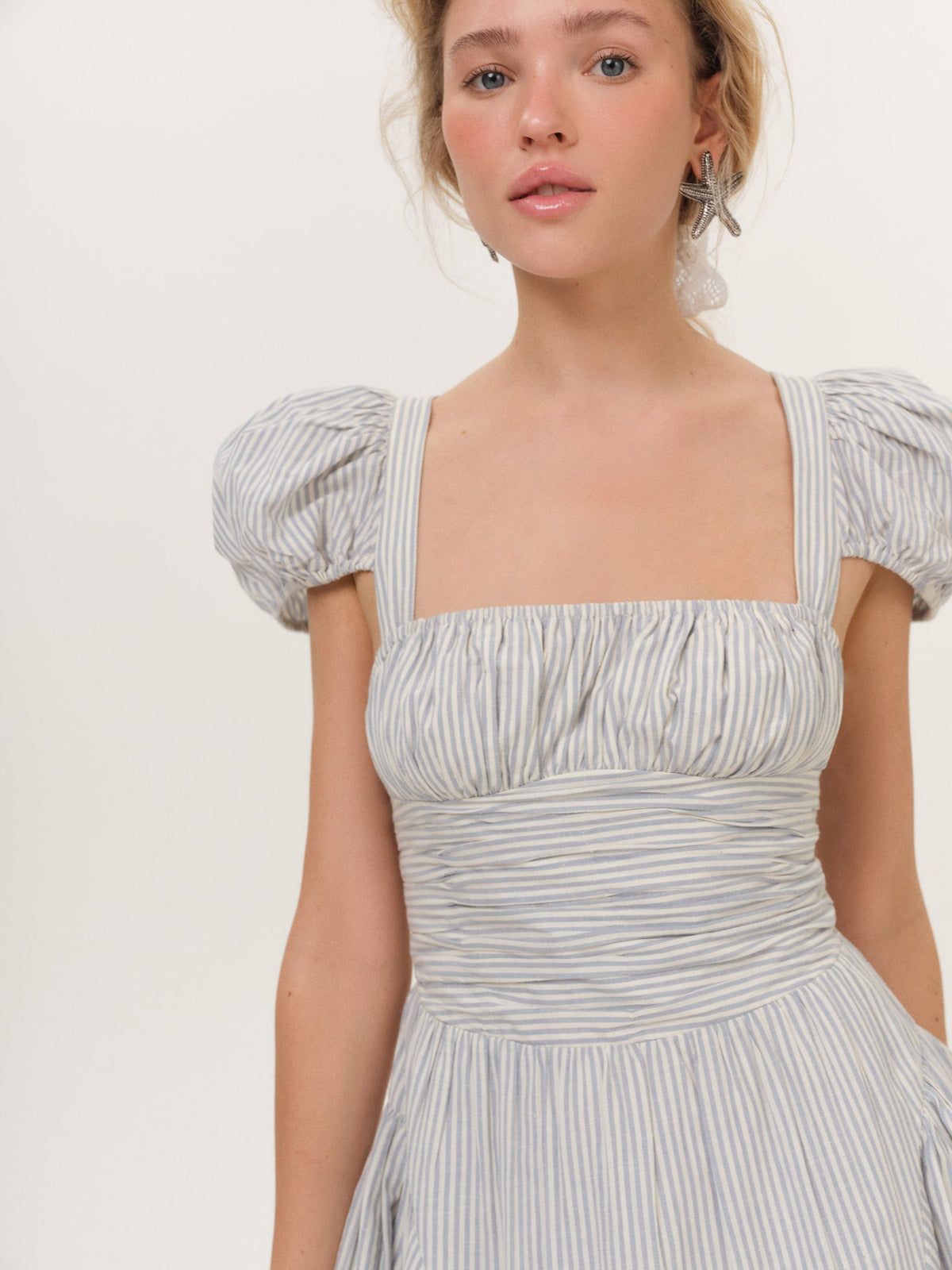 Saltwater Mini Dress Blue - For Love & Lemons