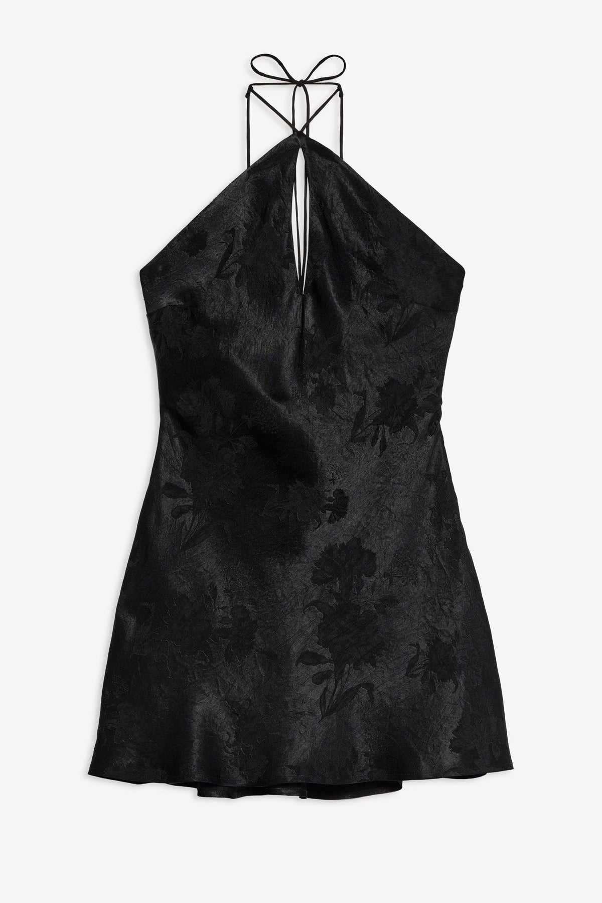 Adrift Halter Mini Dress Black - For Love & Lemons
