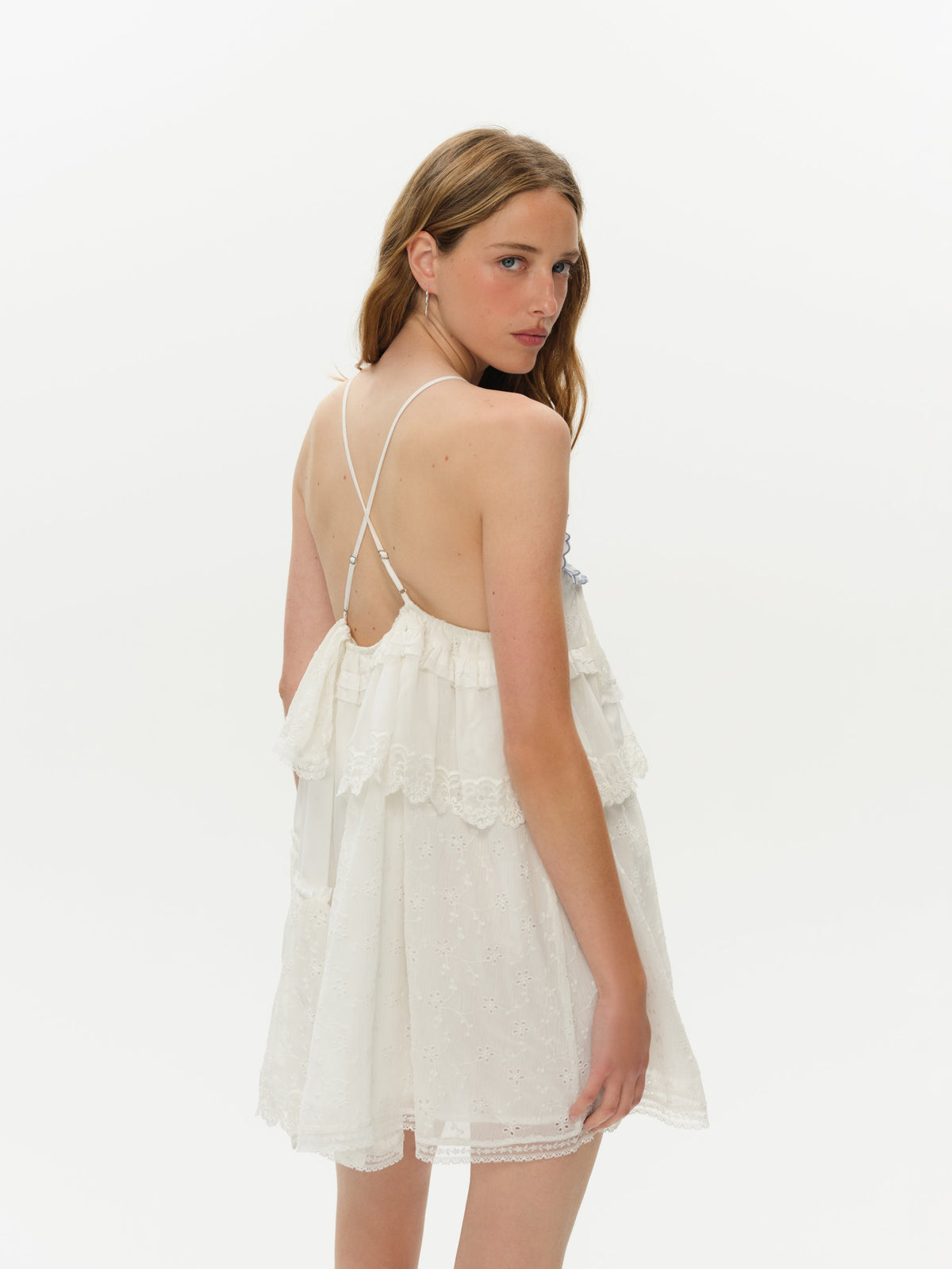 Ariel Mini Dress White - For Love & Lemons