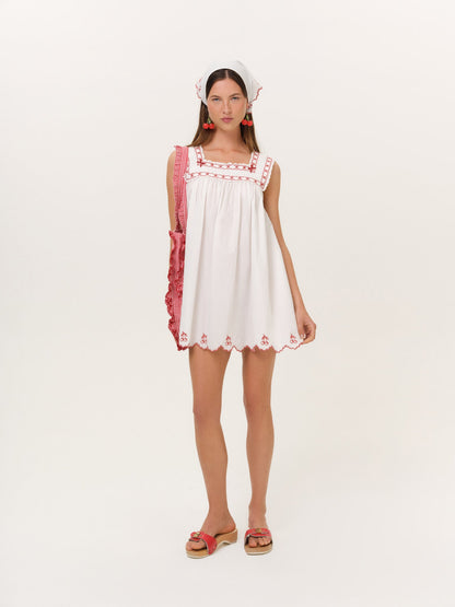 Emma Mini Dress White - For Love & Lemons