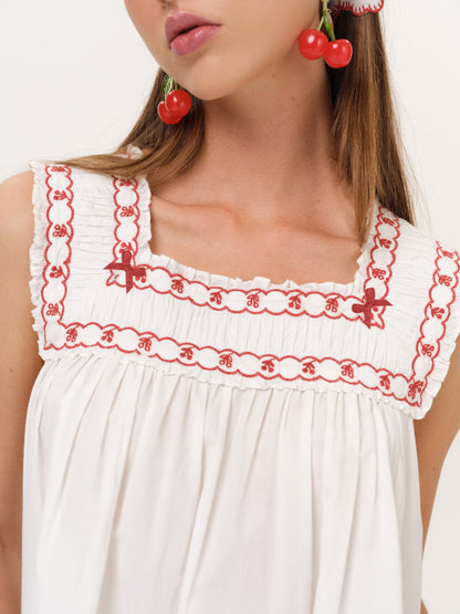 Emma Mini Dress White - For Love & Lemons