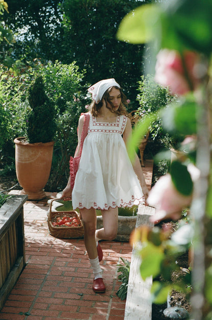 Emma Mini Dress White - For Love & Lemons
