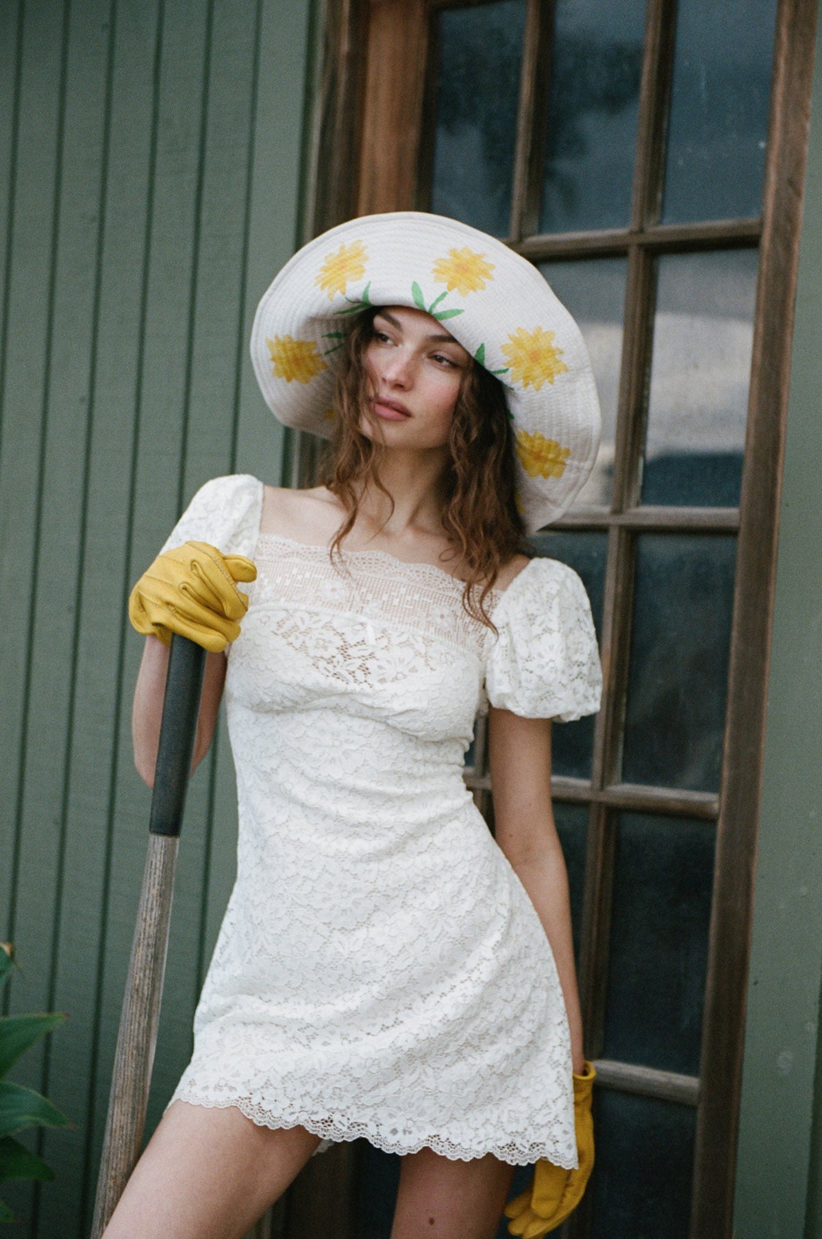 Jacqueline Mini Dress White - For Love & Lemons