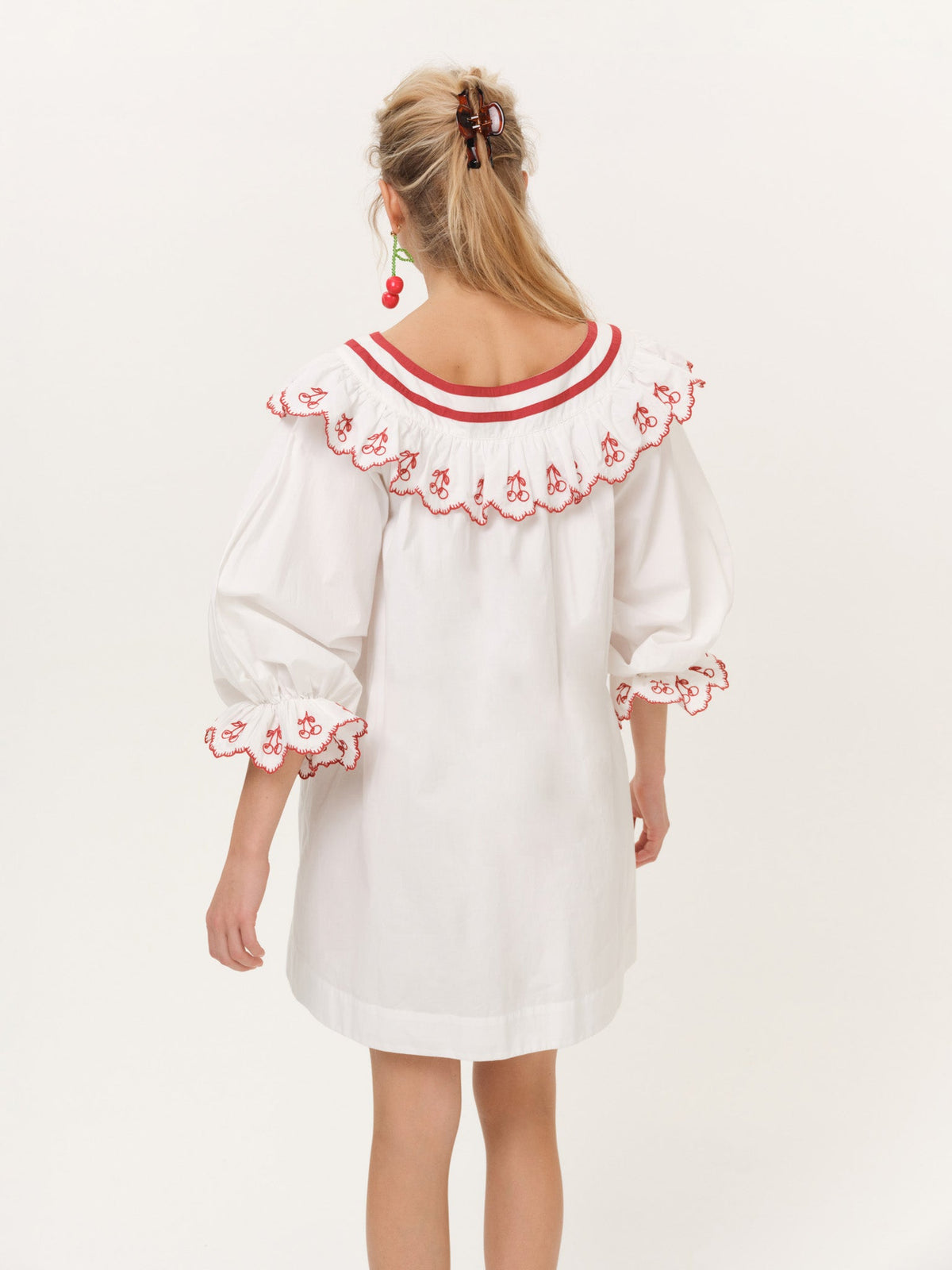 Emma Collared Mini Dress White - For Love & Lemons