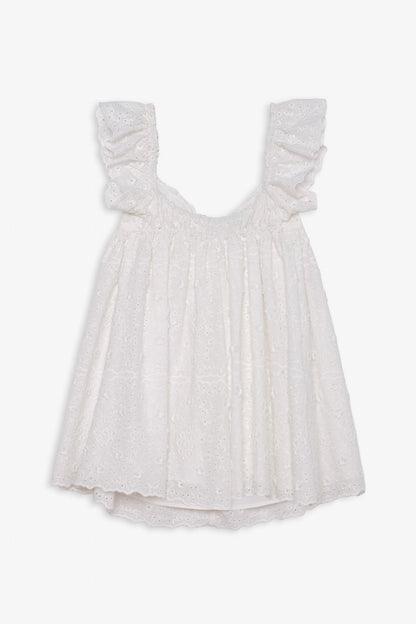 Laura Eyelet Mini Dress White - For Love & Lemons