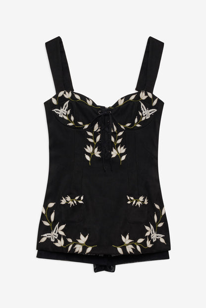 Weston Romper Black - For Love & Lemons