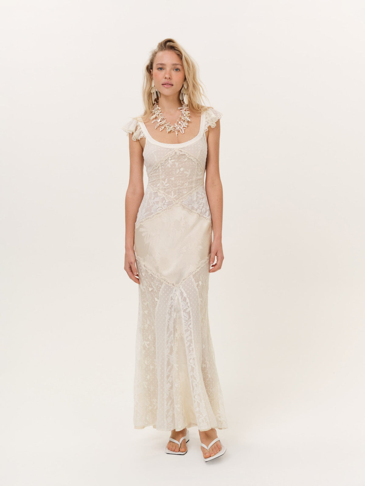 Bellamy Maxi Dress Cream - For Love & Lemons
