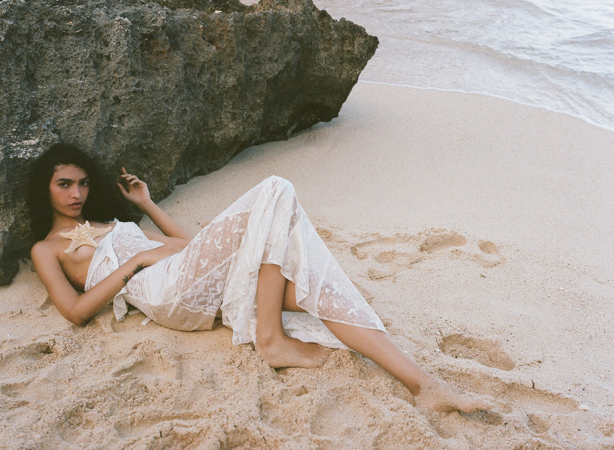 Bellamy Maxi Dress Cream - For Love & Lemons