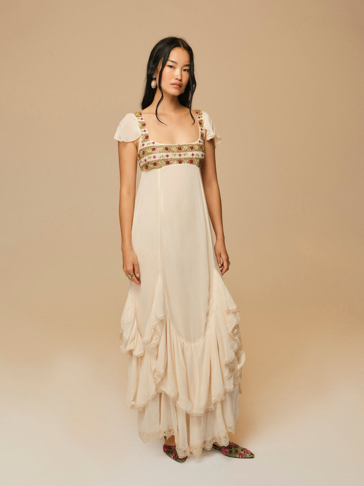 Marle Maxi Dress Sand - For Love & Lemons