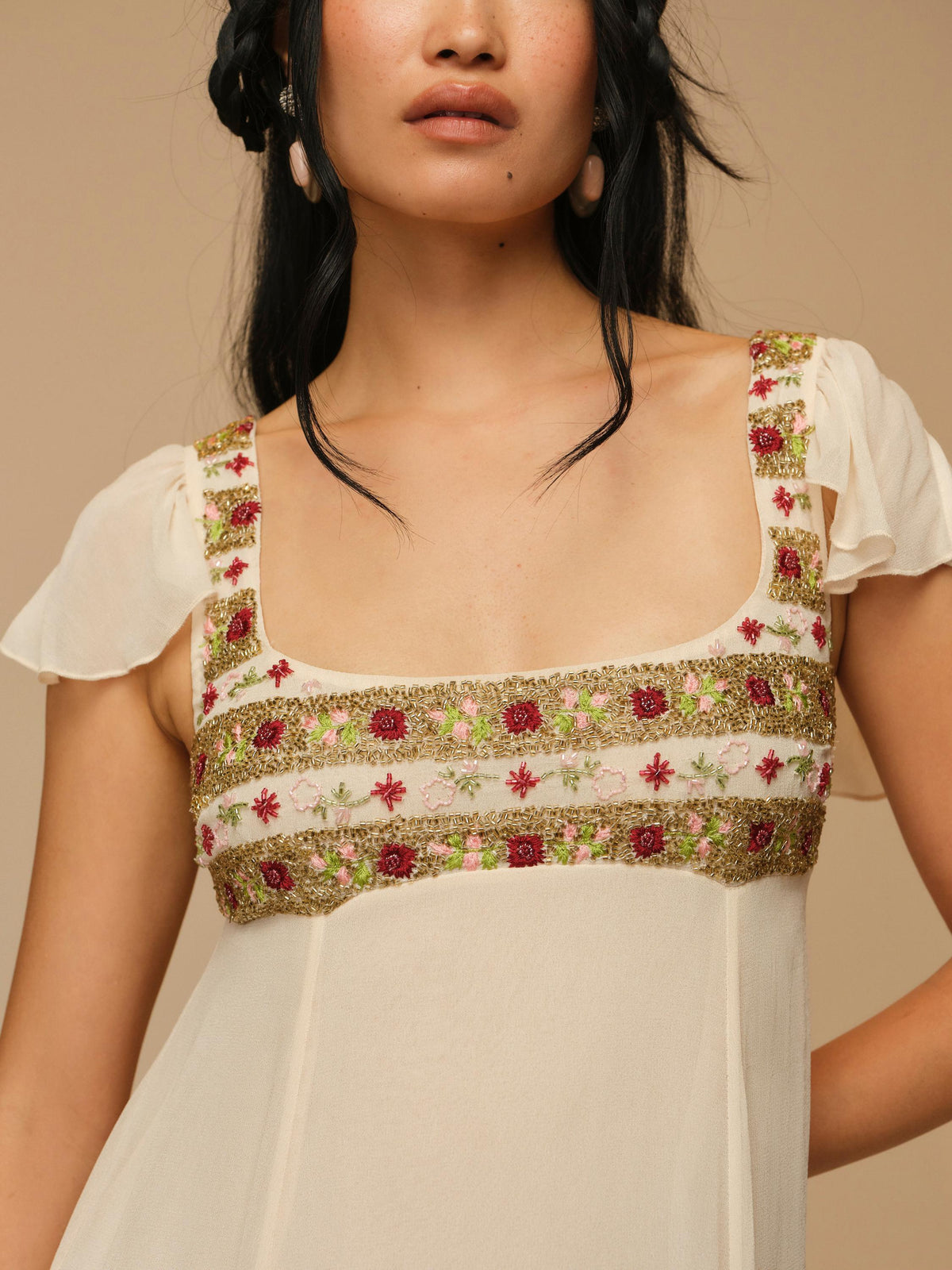 Marle Maxi Dress Sand - For Love & Lemons