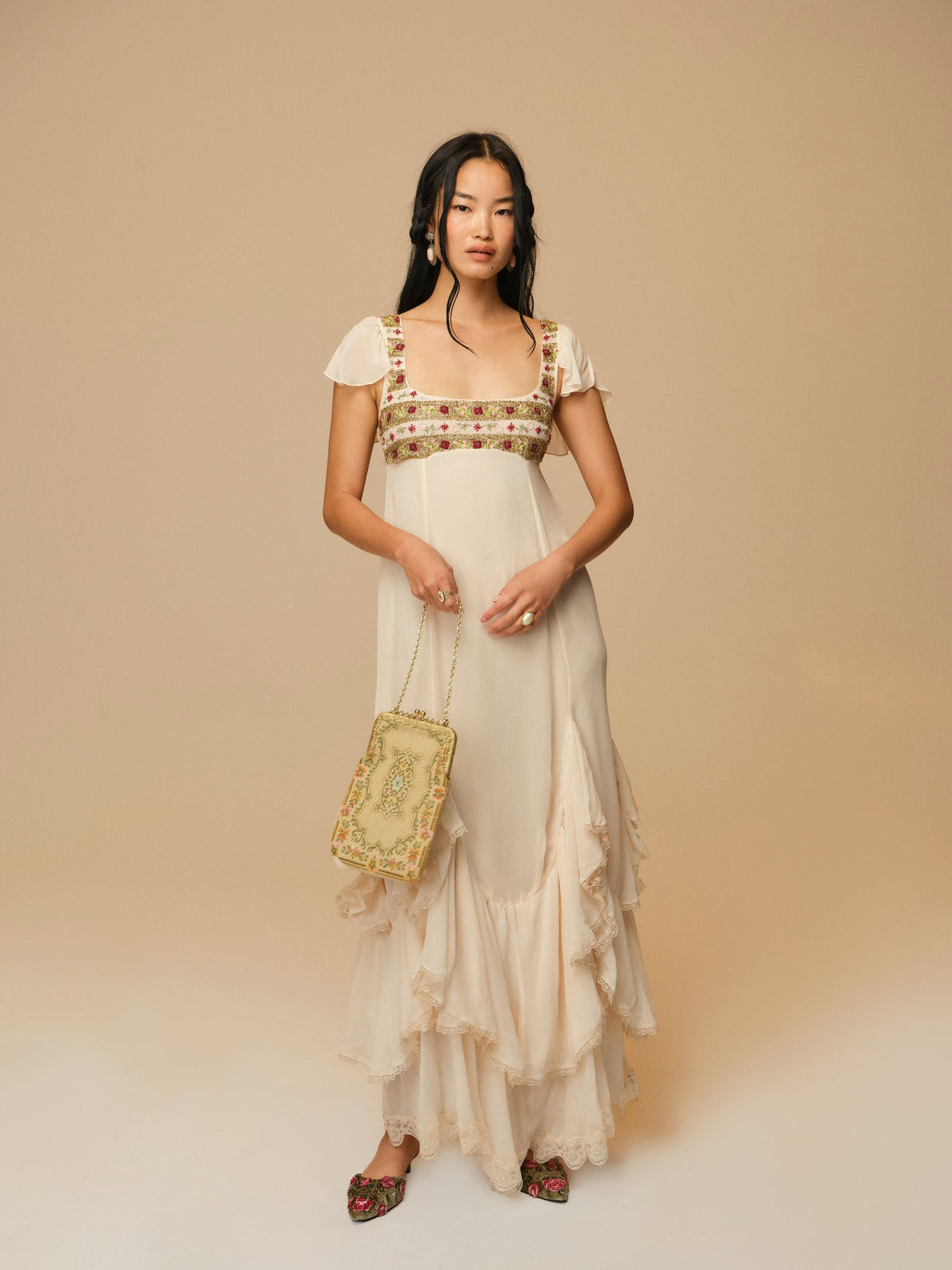 Marle Maxi Dress Sand - For Love & Lemons