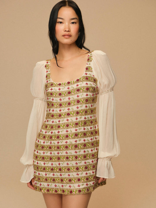 Marle Mini Dress Sand - For Love & Lemons