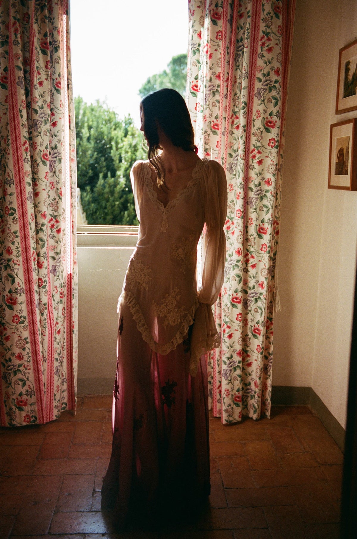 Adelaide Chiffon Maxi Dress Nude - For Love & Lemons