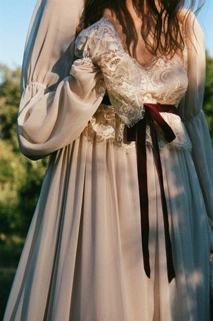 Bailey Maxi Dress Vintage Cream - For Love & Lemons