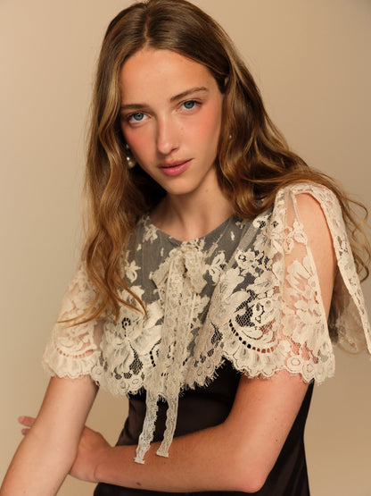 Valeria Mini Dress Dark Brown - For Love & Lemons