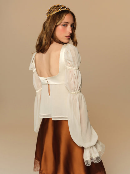 Tiffanie Top Cream - For Love & Lemons