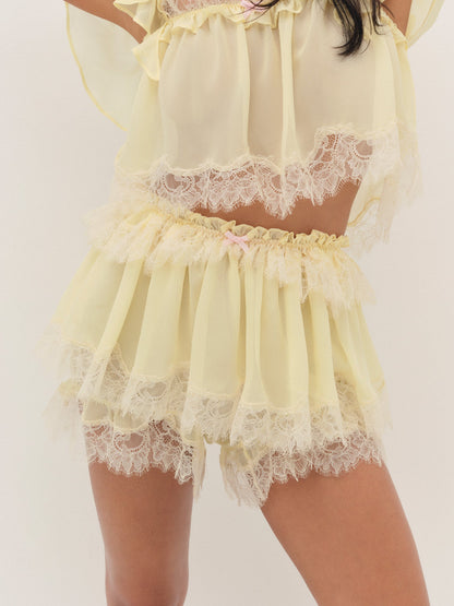 Chante Bloomer Skort Baby Yellow - For Love & Lemons
