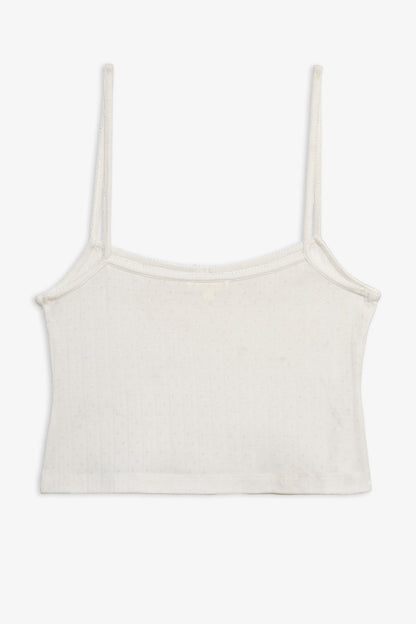 Sylvie Cami Top White - For Love & Lemons