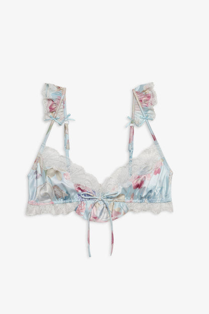 Hearts Adrift Bralette Blue - For Love & Lemons