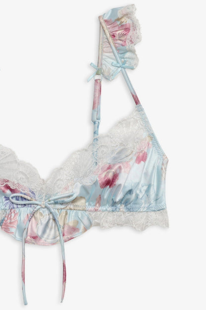 Hearts Adrift Bralette Blue - For Love & Lemons