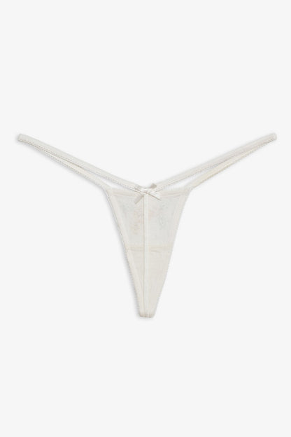 Sylvie Thong Panty White - For Love & Lemons