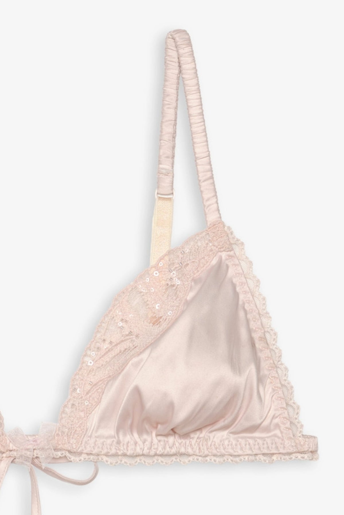 Seashell Beaded Bralette Peach - For Love & Lemons