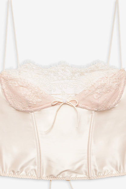 Victoria Bustier Cream - For Love & Lemons
