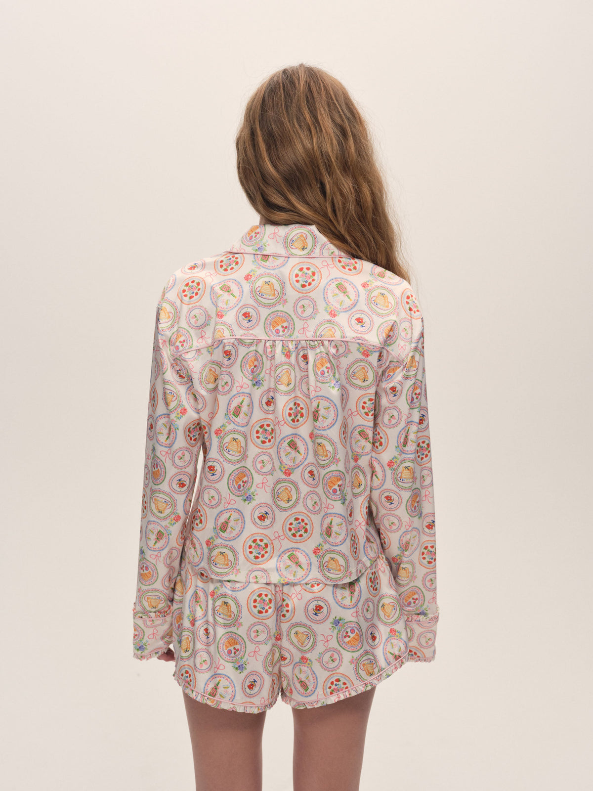 Lailah PJ Set Cream - For Love & Lemons