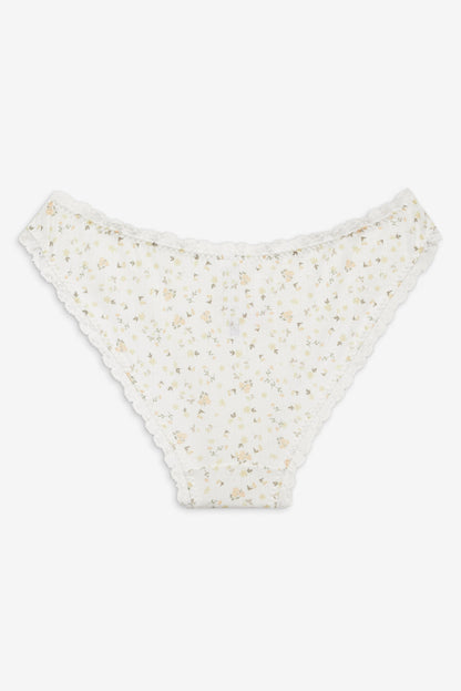 Floral Panty 3-Pack White - For Love & Lemons