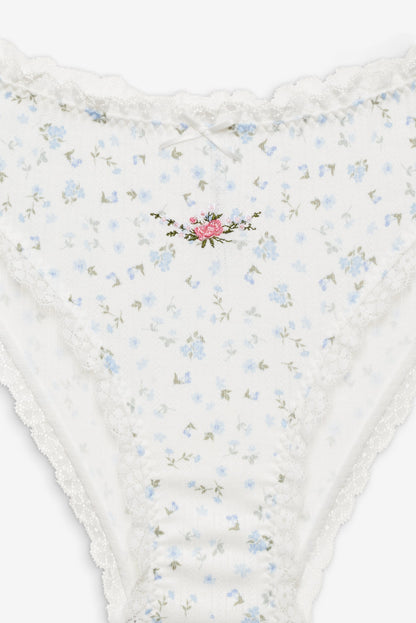 Floral Panty 3-Pack White - For Love & Lemons