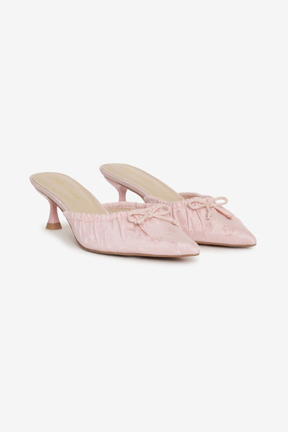 Colette Mule Heel Pink - For Love & Lemons