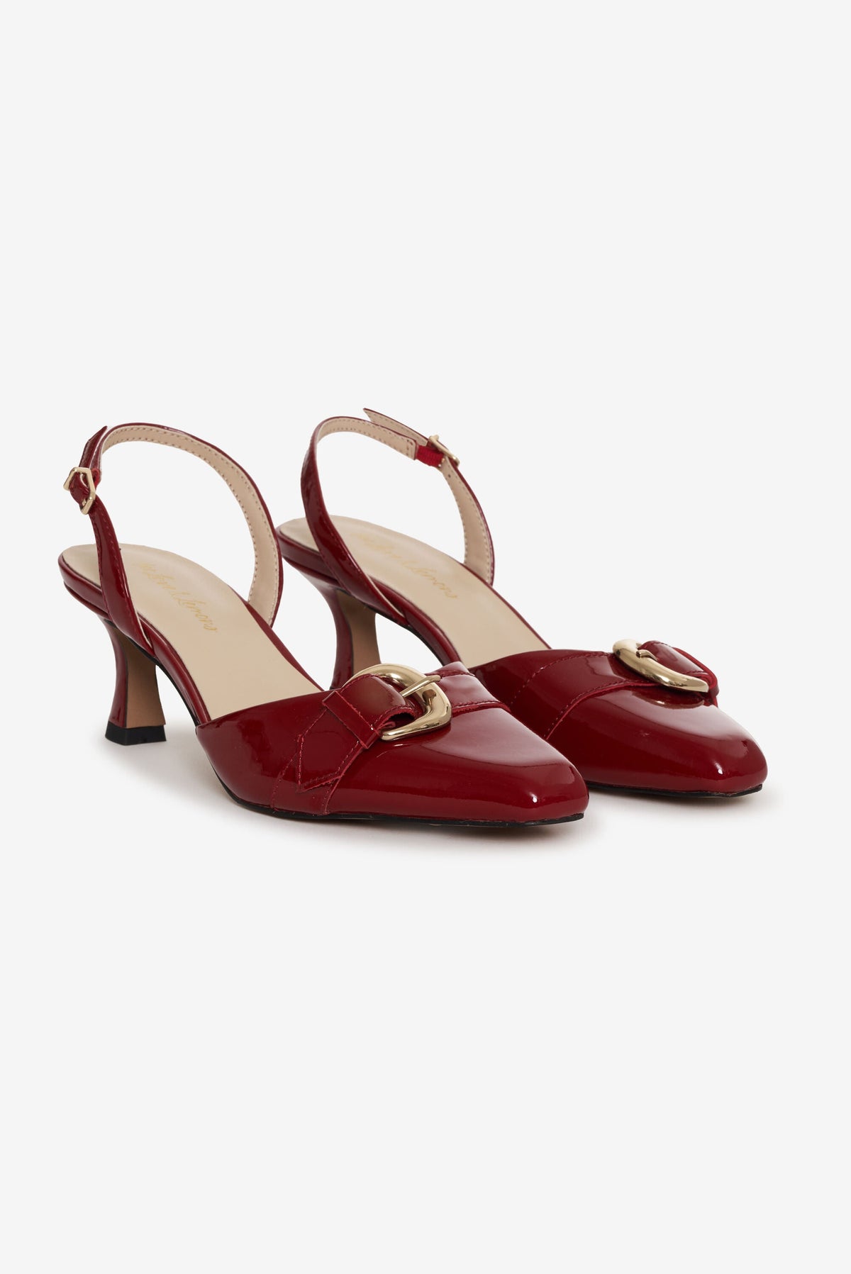 Marion Buckle Heel Oxblood - For Love & Lemons