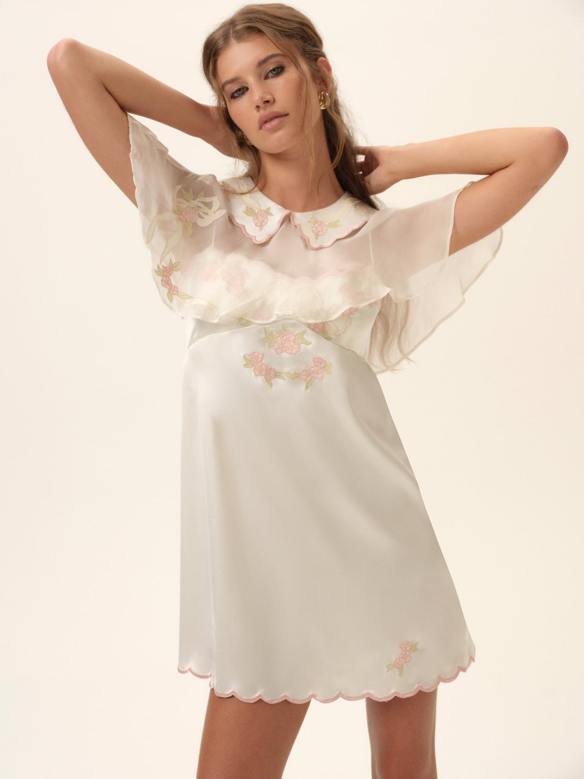 Loralai Mini Dress Blush - For Love & Lemons