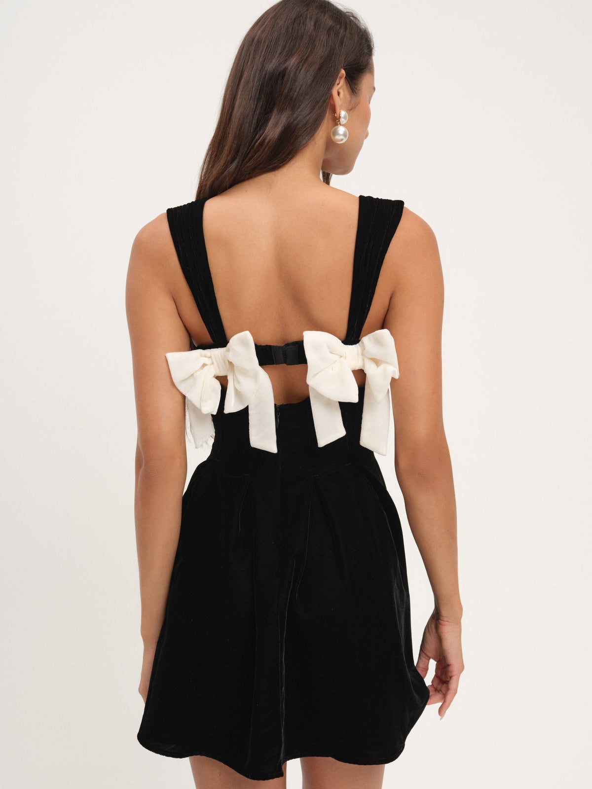 August Mini Dress Black - For Love & Lemons