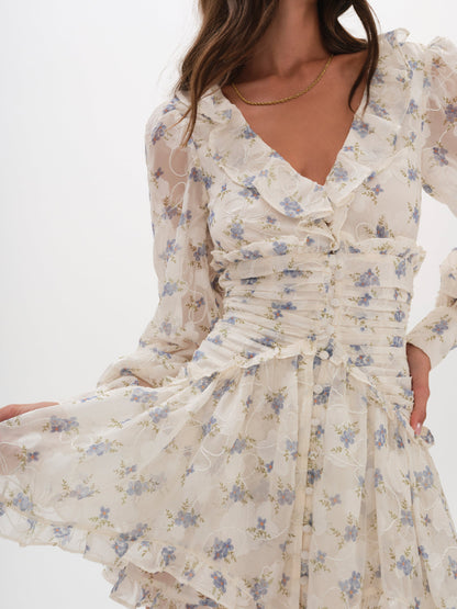 Jayleen Mini Dress White - For Love & Lemons