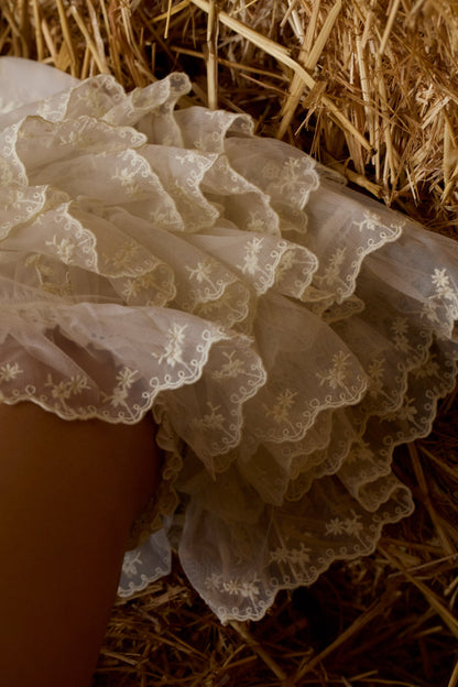 Hudson Mini Dress Cream - For Love & Lemons