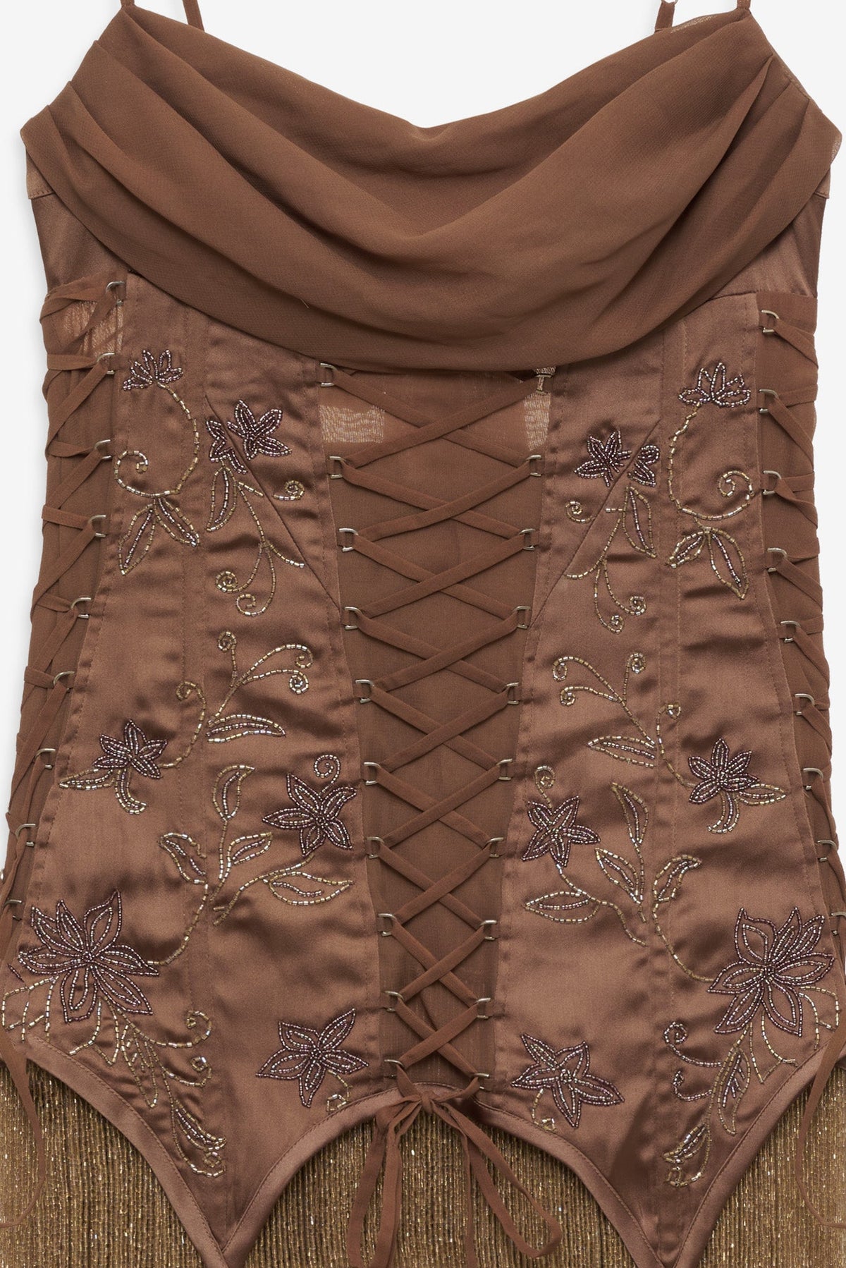 Olea Mini Dress Brown - For Love & Lemons