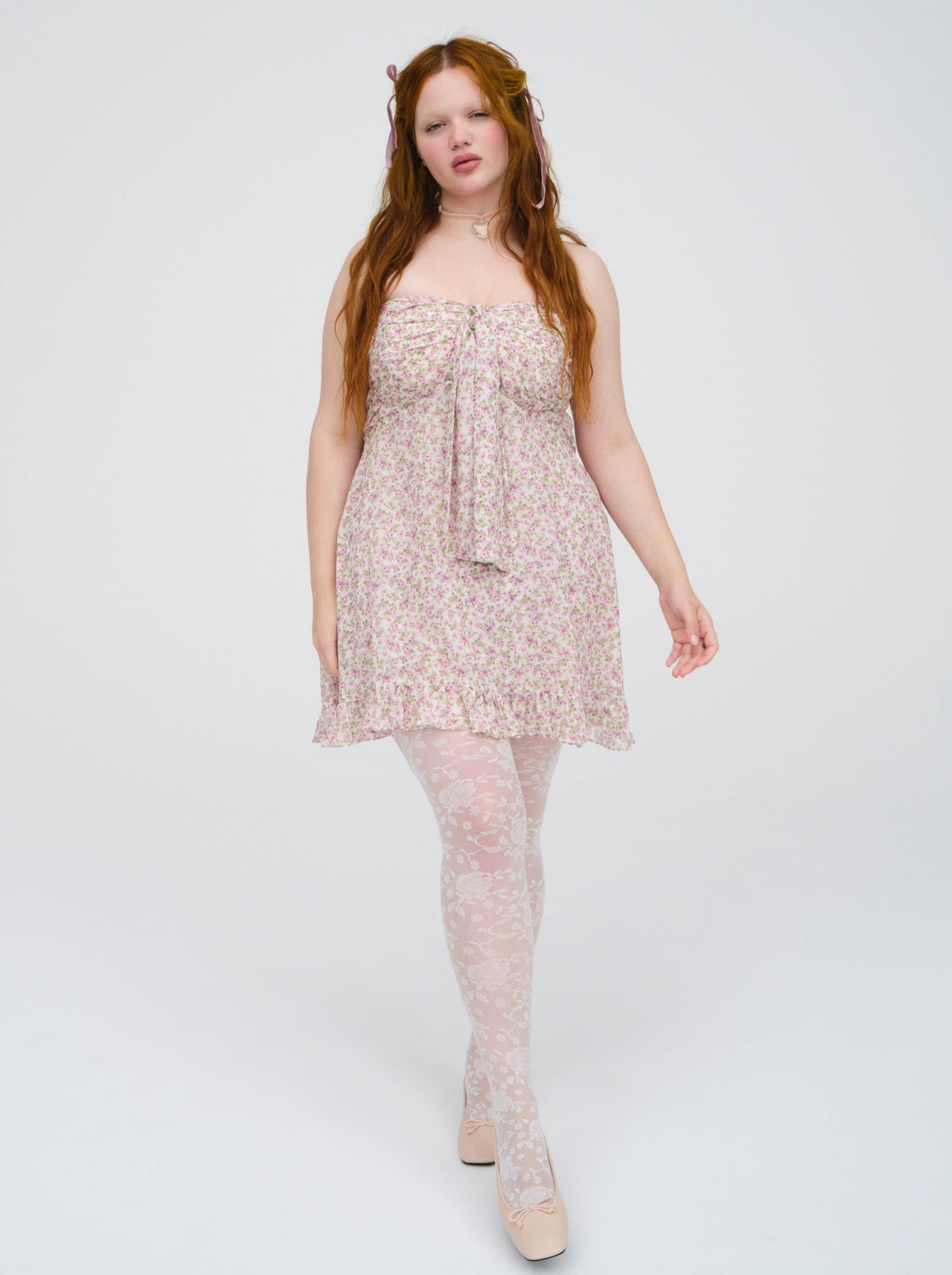 Teagan Mini Dress White - For Love & Lemons