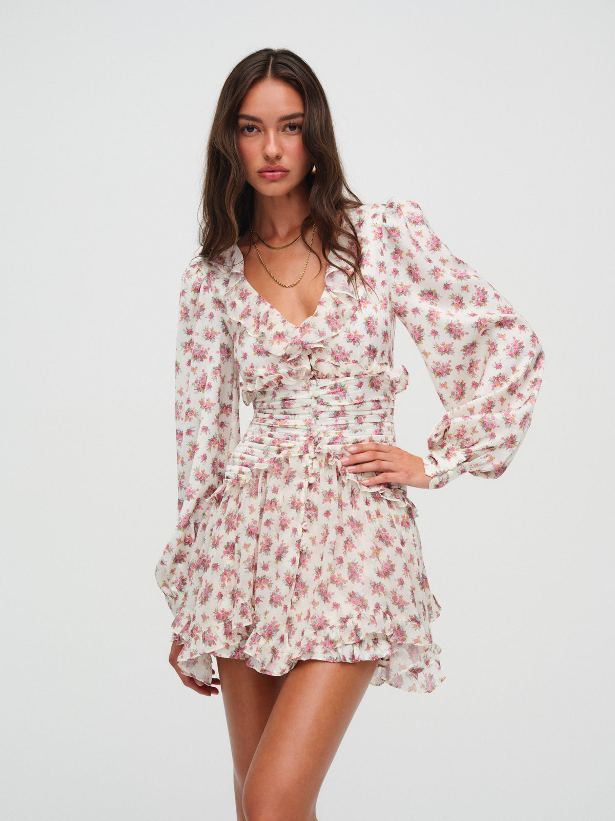 Jayleen Mini Dress Pink - For Love & Lemons