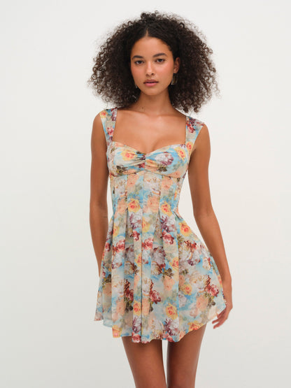 August Mini Dress Multi - For Love & Lemons