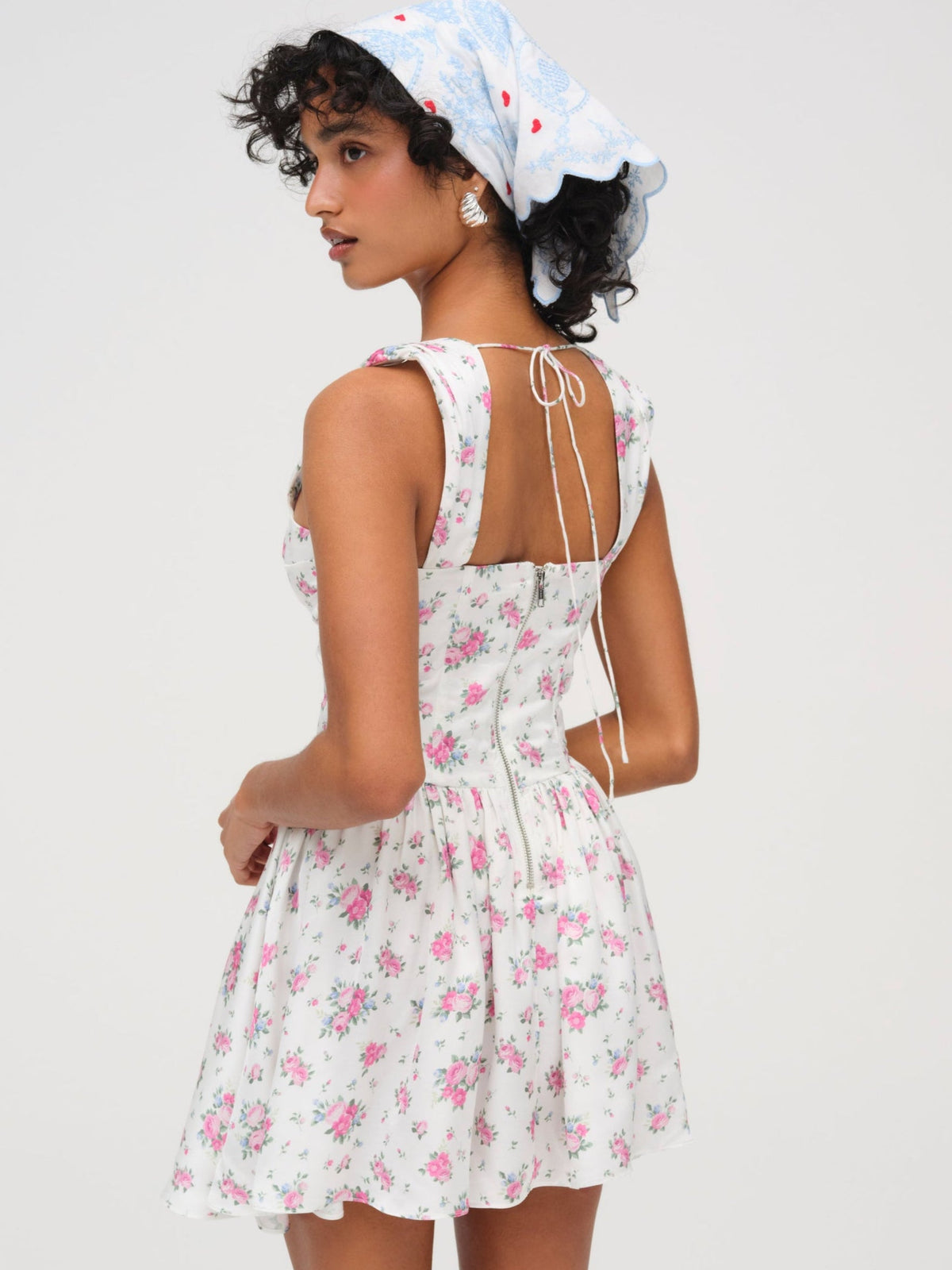 August Mini Dress White - For Love & Lemons