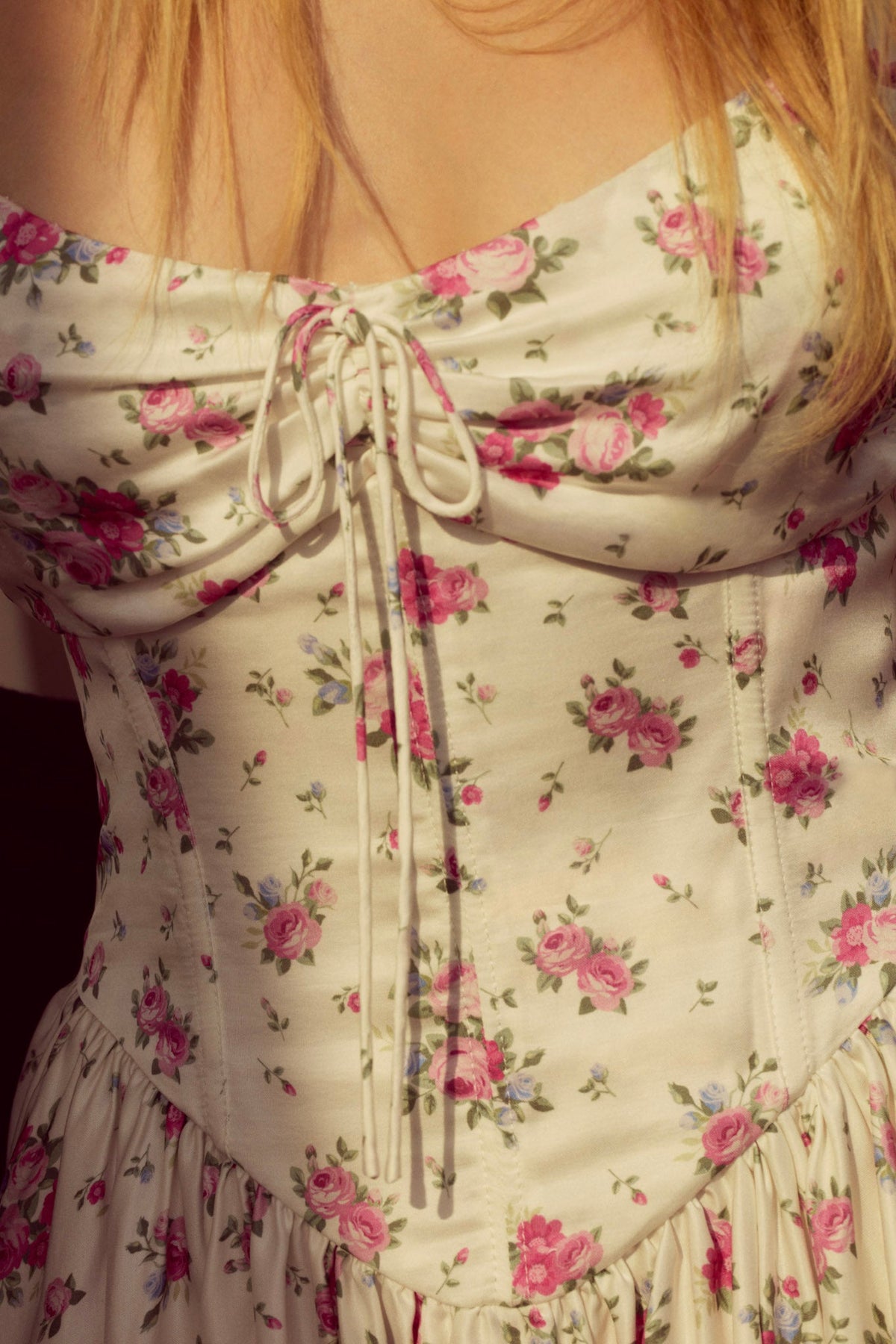 August Mini Dress White - For Love & Lemons