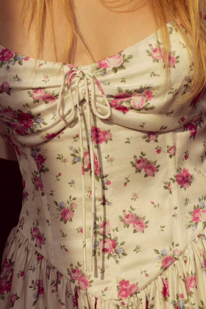 August Mini Dress White - For Love & Lemons