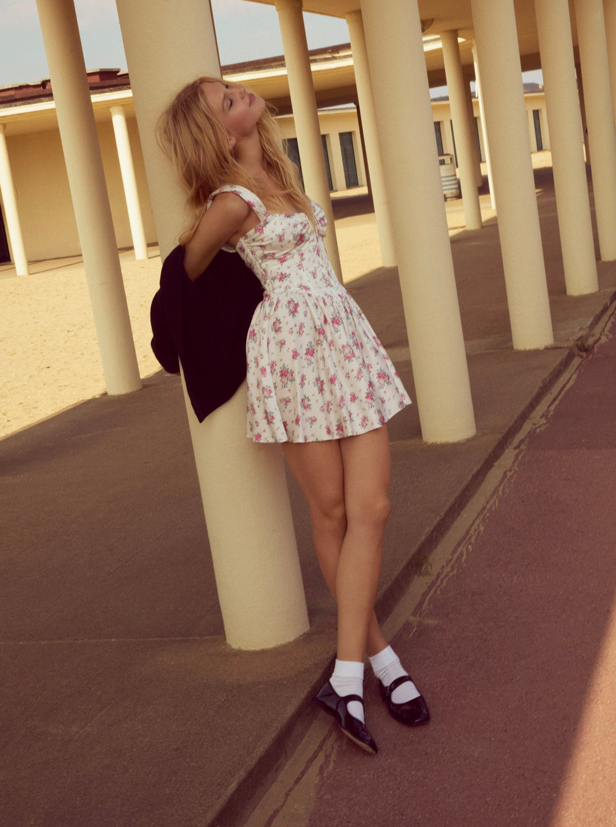 August Mini Dress White - For Love & Lemons